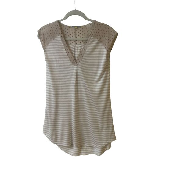 Anthropologie top by Little Yellow Button striped sz Small - Picture 1 of 3